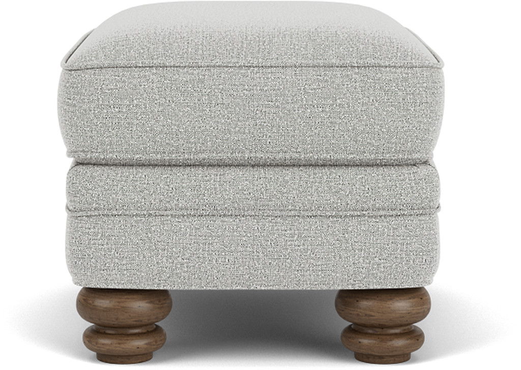 Bay Bridge - Fabric Ottoman - Light Gray