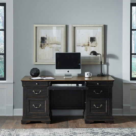 Meritage - Jr Executive Desk - Black