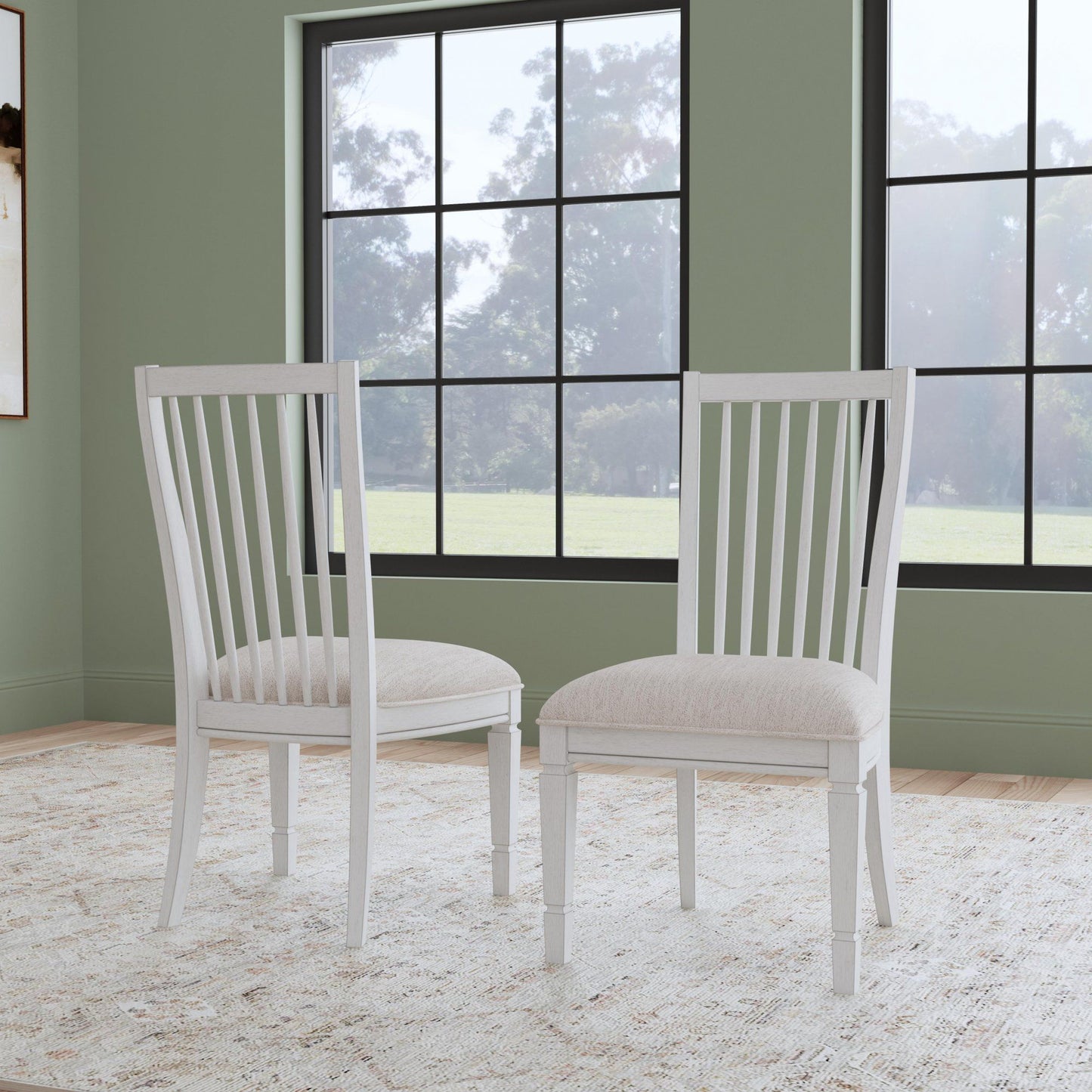 Melody - Upholstered Dining Chair (Set of 2) - White