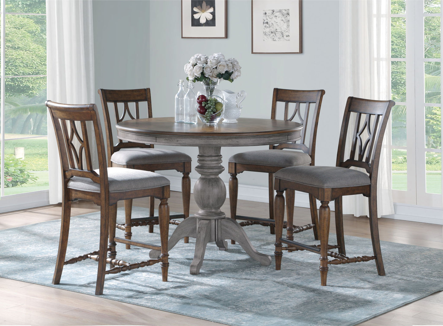 Plymouth - Round Counter Table Top - Light Brown