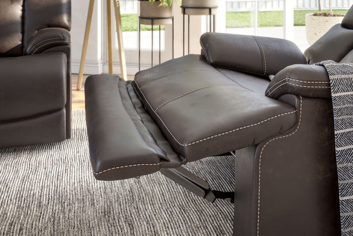 Clive - Power Recliner With Power Headrest & Lumbar - Clove