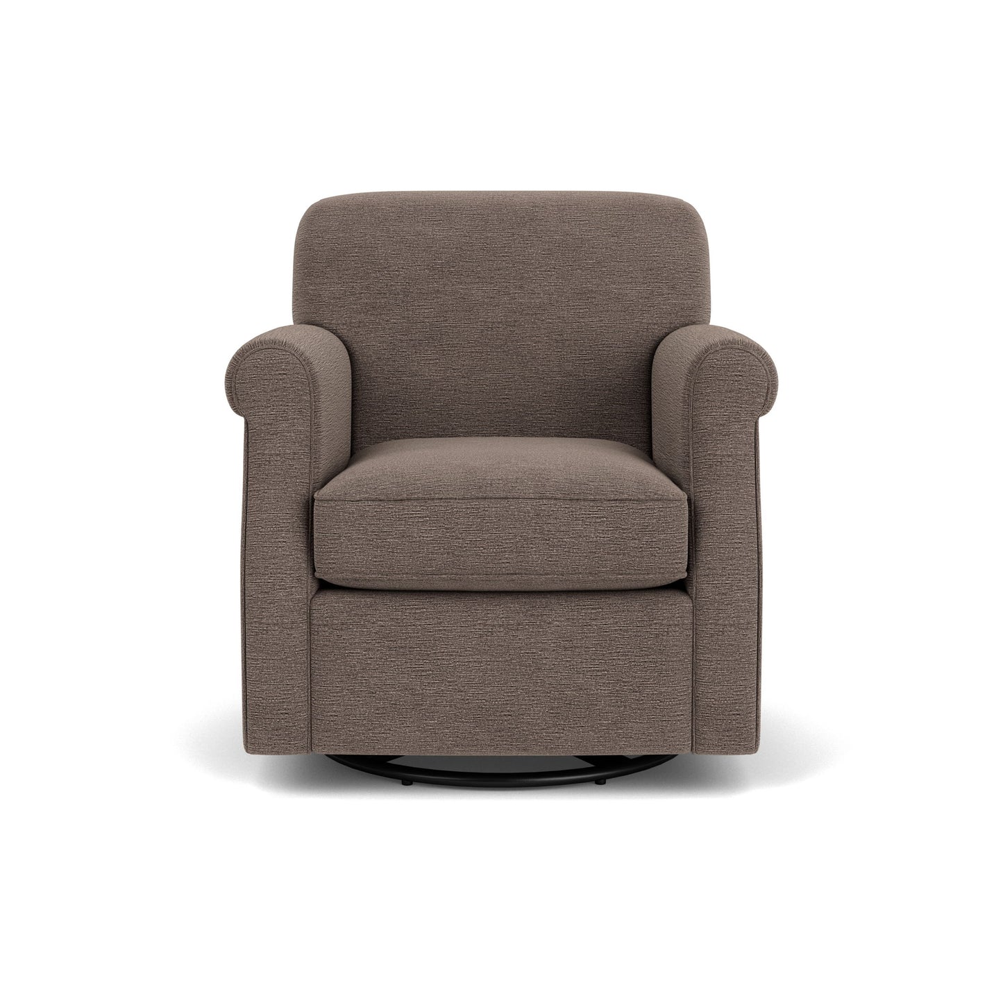 Mabel - Swivel Chair - Dark Brown