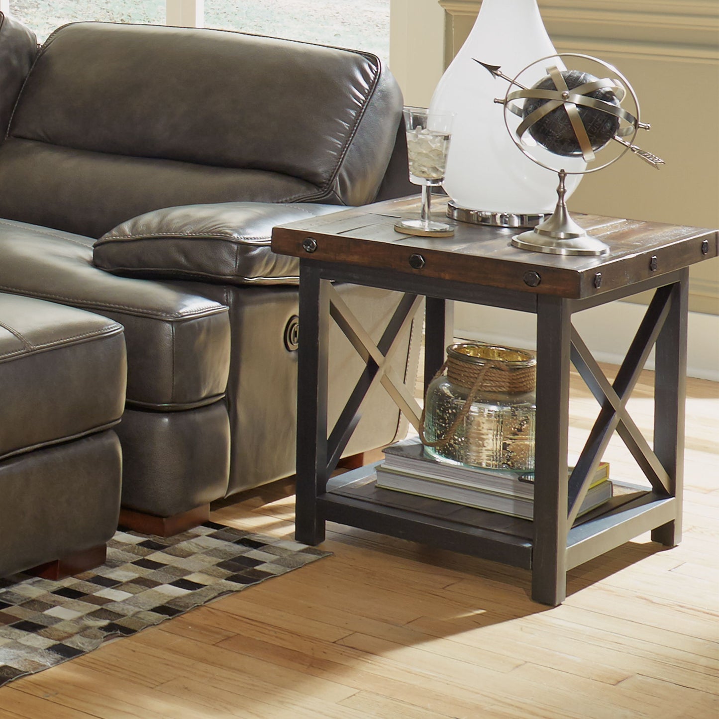 Carpenter - Lamp Table - Dark Brown