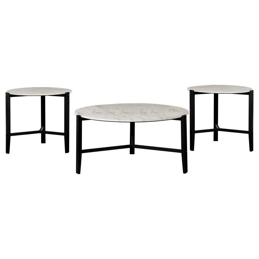 Tandi - Faux Marble Coffee Table Set