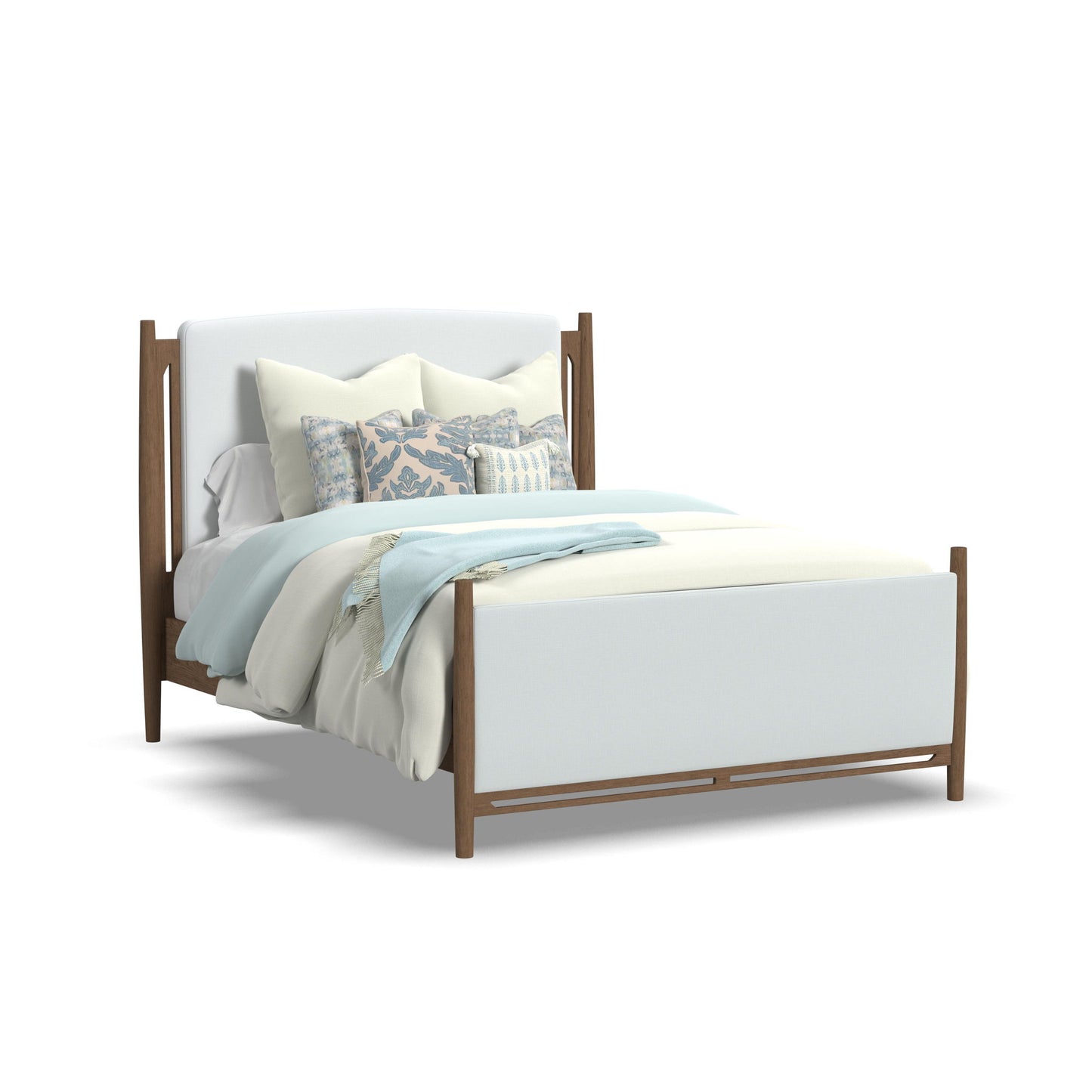Verona - Queen Upholstered Bed - White