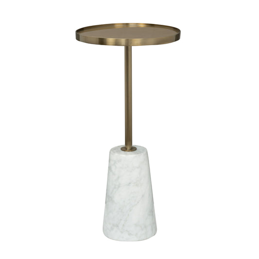 Hamilton - Accent Table - Gold / White