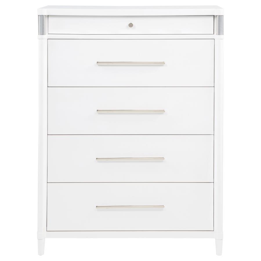 Gracemont - 5-Drawer Bedroom Chest Of Drawers - White