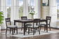 Higgins - Dining Table - Dark oak