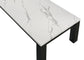 Ivy - 3 Piece Faux Marble White Cocktail Set - White / Black