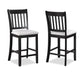 Salvador - 5 Piece Counter Height Set - Charcoal / White