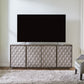 Prism - 82" Accent TV Console - Weathered Bark With Weathered Gray Doors