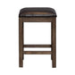 Lennox - Upholstered Console Stool - Dark Brown