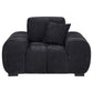 Octavia - Fabric Upholstered Track Arm Accent Chair