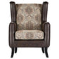 Elmbrook - Upholstered Rolled Arm Sofa Set With Intricate Wood