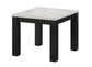 Ivy - 3 Piece Faux Marble White Cocktail Set - White / Black