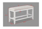 Wendy - Counter Height Bench - White / Beige