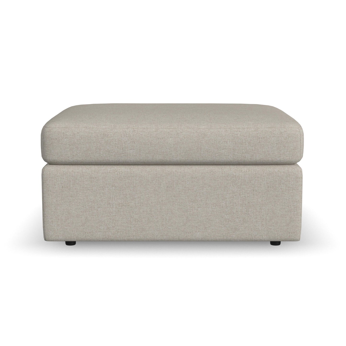 Sky - Stationary Square Cocktail Ottoman - Light Gray