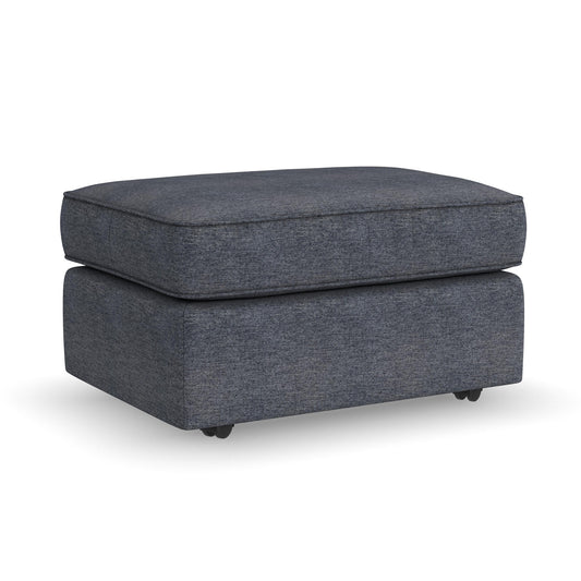 Vail - Fabric Ottoman - Blue