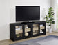 Denison - 79" 4-Door TV Stand Media Console - Black