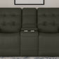 Iris - Power Reclining Loveseat With Console & Power Headrests