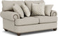 Patterson - Loveseat, Nailhead Trim - Light Gray