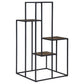 Rito - 4-Tier Multi - Display Shelf - Rustic Brown And Black