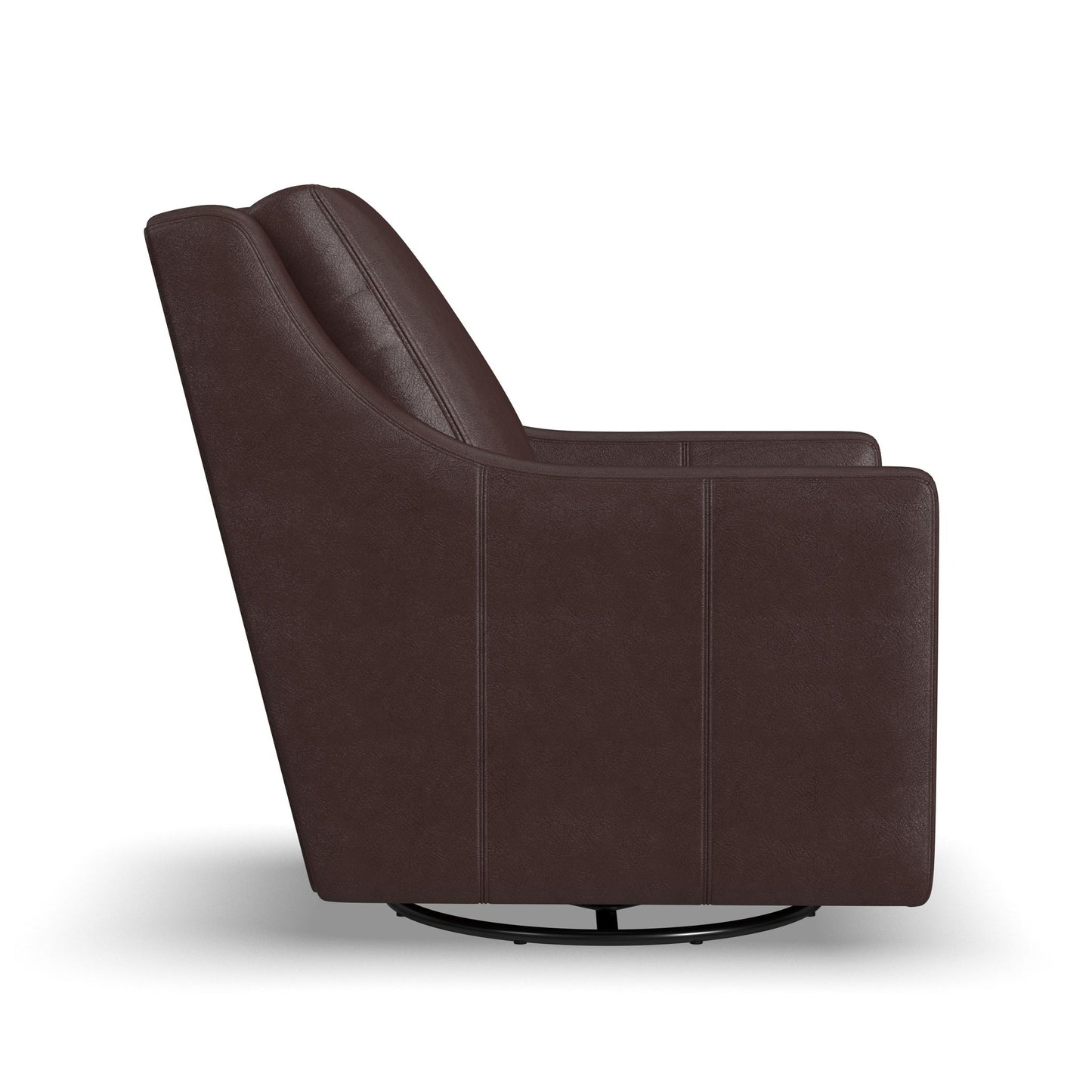 Murph - Stationary Swivel Chair - Dark Brown