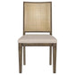 Matisse - Woven Rattan Back Dining Side Chair Brown (Set of 2) - Dark Brown