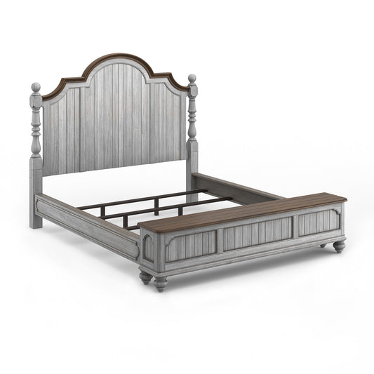 Plymouth - King Storage Footboard - Gray