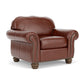 Bexley - Leather Chair, Nailhead Trim - Light Brown