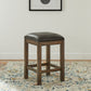 Lennox - Upholstered Console Stool - Dark Brown