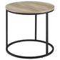 Lainey - Round Faux Marble Side End Table