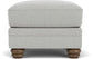 Bexley - Fabric Ottoman - Light Gray