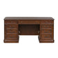 Brayton Manor - 5 Piece Home Office Jr Executive Set - Dark Brown