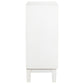 Gambon - 2 Door Wood Honeycomb Pattern Accent Cabinet - White