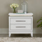 Reflections - Nightstand With Lights and Charging Station - White