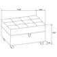 Stonenesse - Rectangular Upholstered Storage Ottoman - Gray