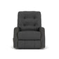 Devon - Leather Recliner, Nailhead Trim - Black
