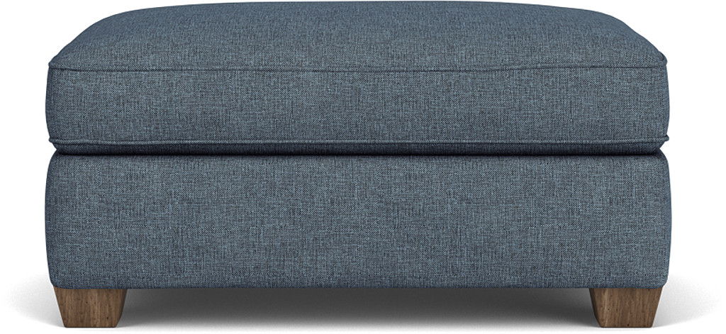 Thornton - Fabric Cocktail Ottoman - Blue
