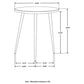 Acheson - Round Marble Top Side Table - White And Gold