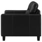 Scotland - Faux Leather Upholstered Track Arm Chair