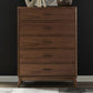 Century Modern - 5 Drawer Chest - Walnut