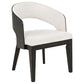 Leandro - Upholstered Dining Arm Chair (Set of 2) - Burnished Black / Cream