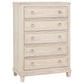 Pembroke - 5-Drawer Chest Of Drawers - Washed Oak