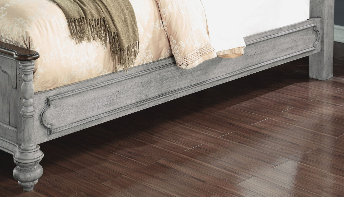 Plymouth - King Poster Bed Rails - Gray