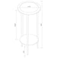 Kirk - 1-Shelf Round Wood Plant Stand Side Table - Espresso