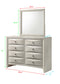 Emily - Dresser 8 Drawers - White