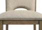 Cockrell - Counter Height Chair (Set of 2) - Light Brown / Beige