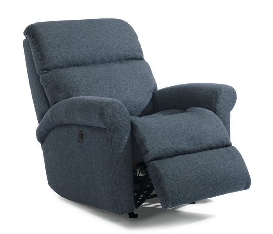 Davis - Power Rocking Recliner - Blue
