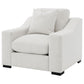 Ashlyn - Fabric Upholstered Track Arm Accent Chair - Sand